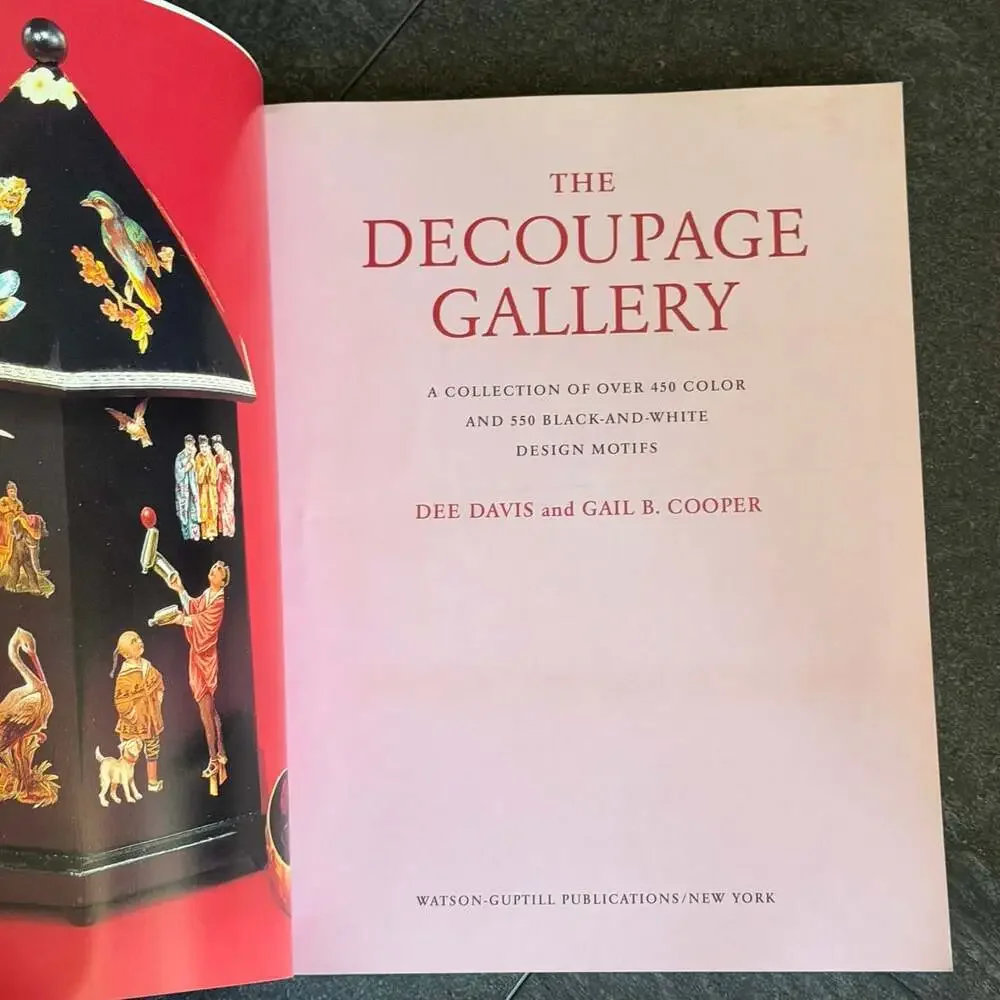 2001 Book - The Decoupage Gallery by Dee Davis & Gail Cooper- 1000 Design Motifs